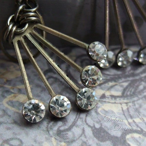 Art Deco Earrings Crystal Vintage Earrings