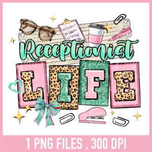 Coquette Receptionist Life PNG: Shirt Design Download