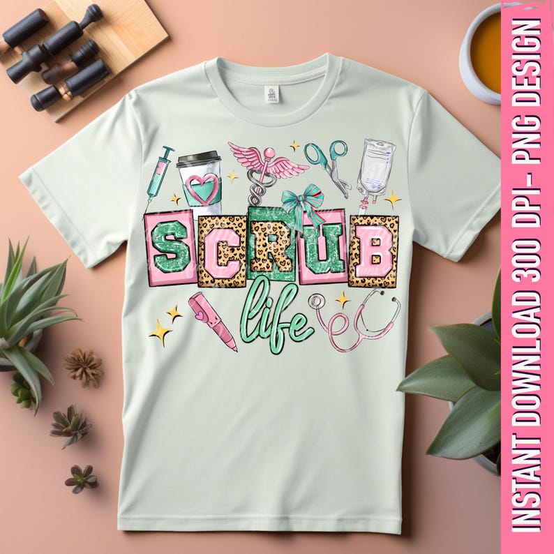 Scrub Life PNG: Nurse Coquette Shirt Design (digital Download) - Etsy