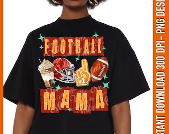 Football Mama PNG: Touchdown Season Sublimation Design