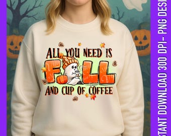 Spooky Mama PNG: Halloween Ghost, Fall Design (Digital Download)