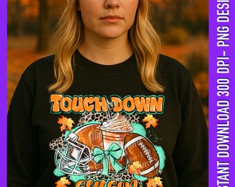 Touchdown Season PNG: Friday Night Lights Football Sublimation Design