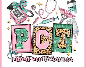 Patient Care Technician png, Nurse Life png, Medical Life png, Nurse illustration for t shirts