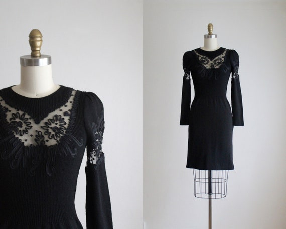 knit soutache dress