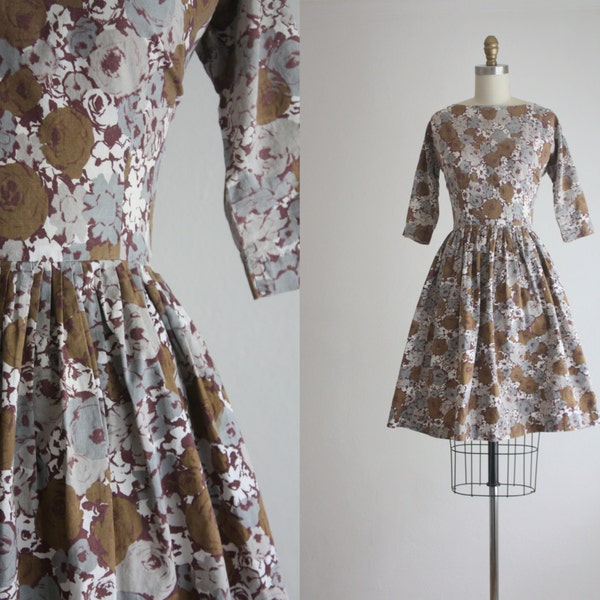 1950s floral dress