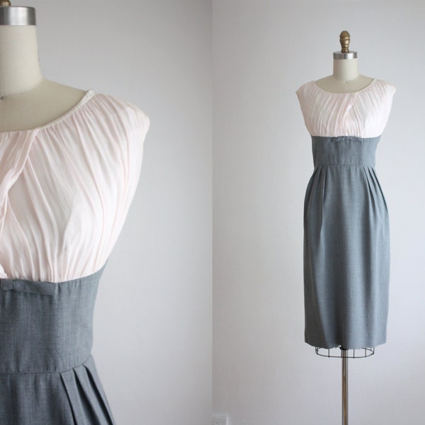 jaren 1960 chiffon jurk