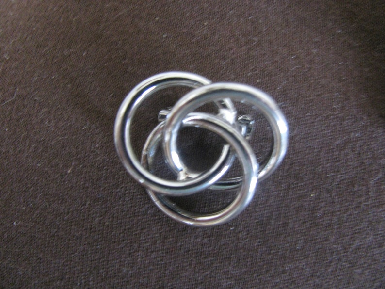 2 Vintage Silver Tone Pins