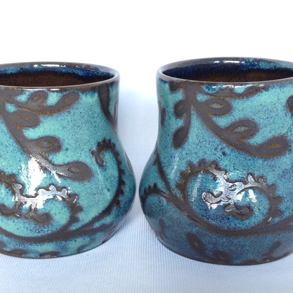 Turquoise Paisley , Includes 8