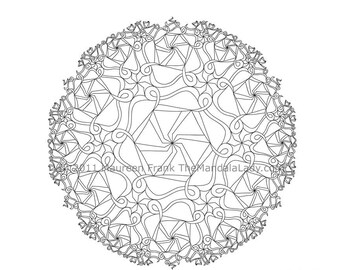 Download Of The Earth DIGITAL Mandala Coloring Book PDF VERSION | Etsy