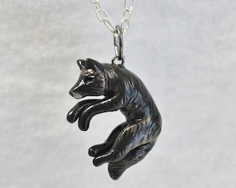 Black Wolf Necklace