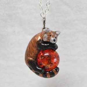 Red panda necklace online