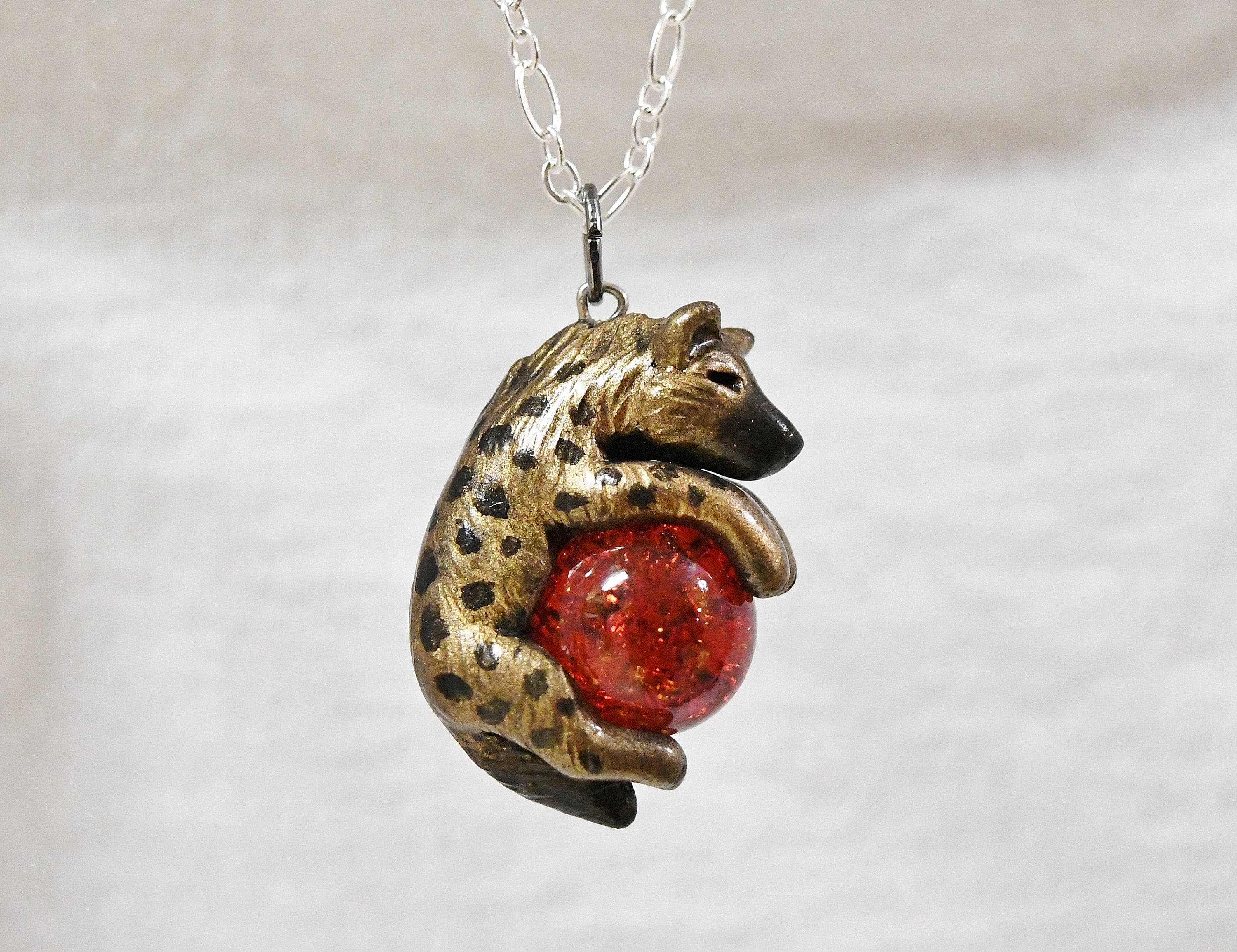 hyena necklace