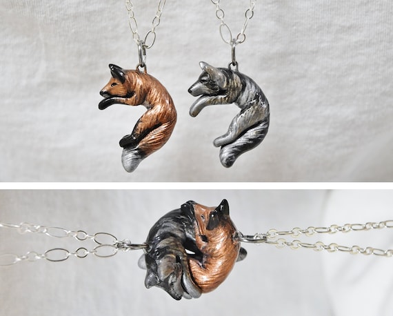 Wolf Lover Necklace | I Am Wolf Dog Tag Necklace | Doggy Love and More Black Necklace