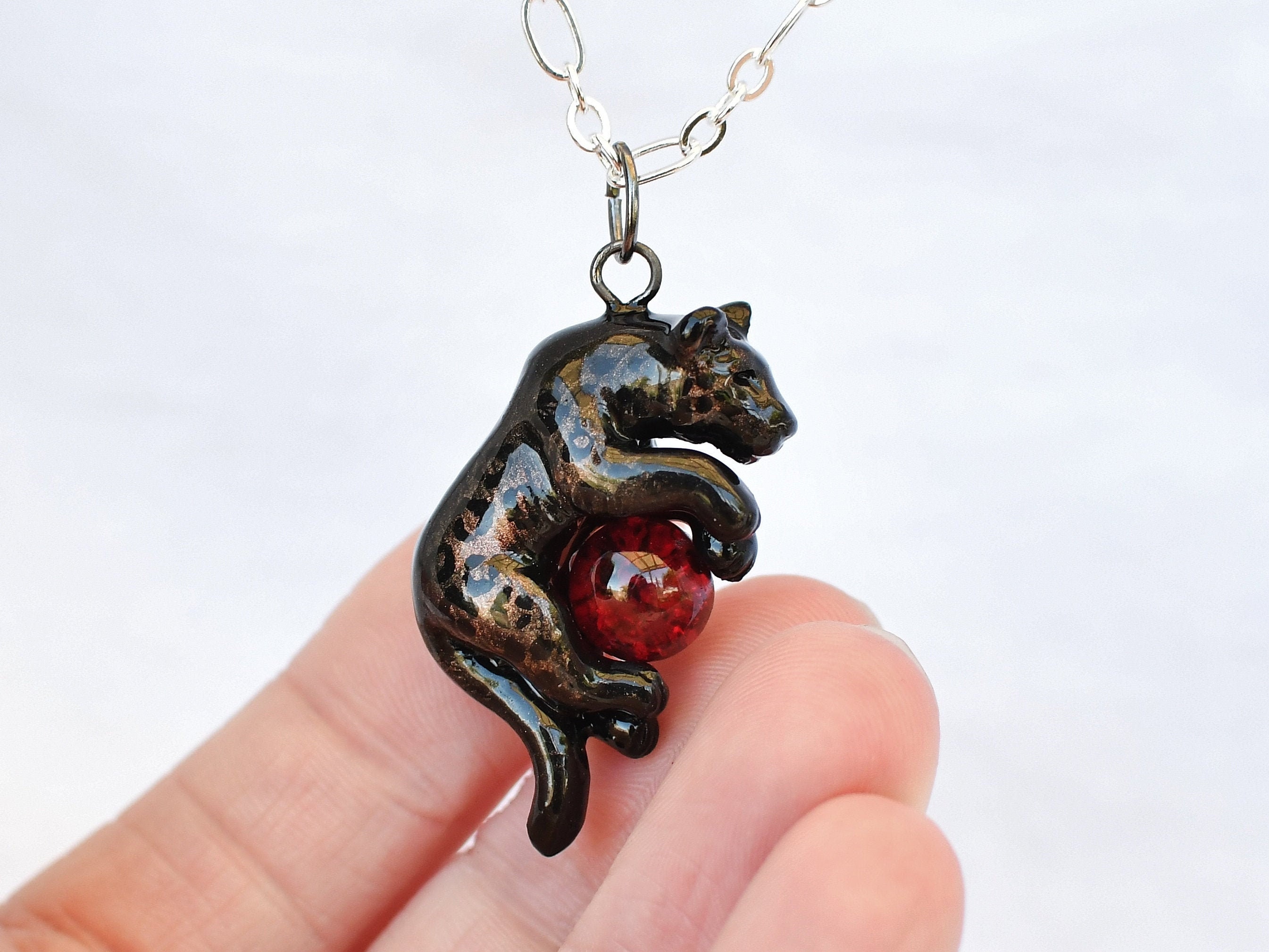 Black panther necklace - Etsy 日本 Black panther necklace - Etsy 日本