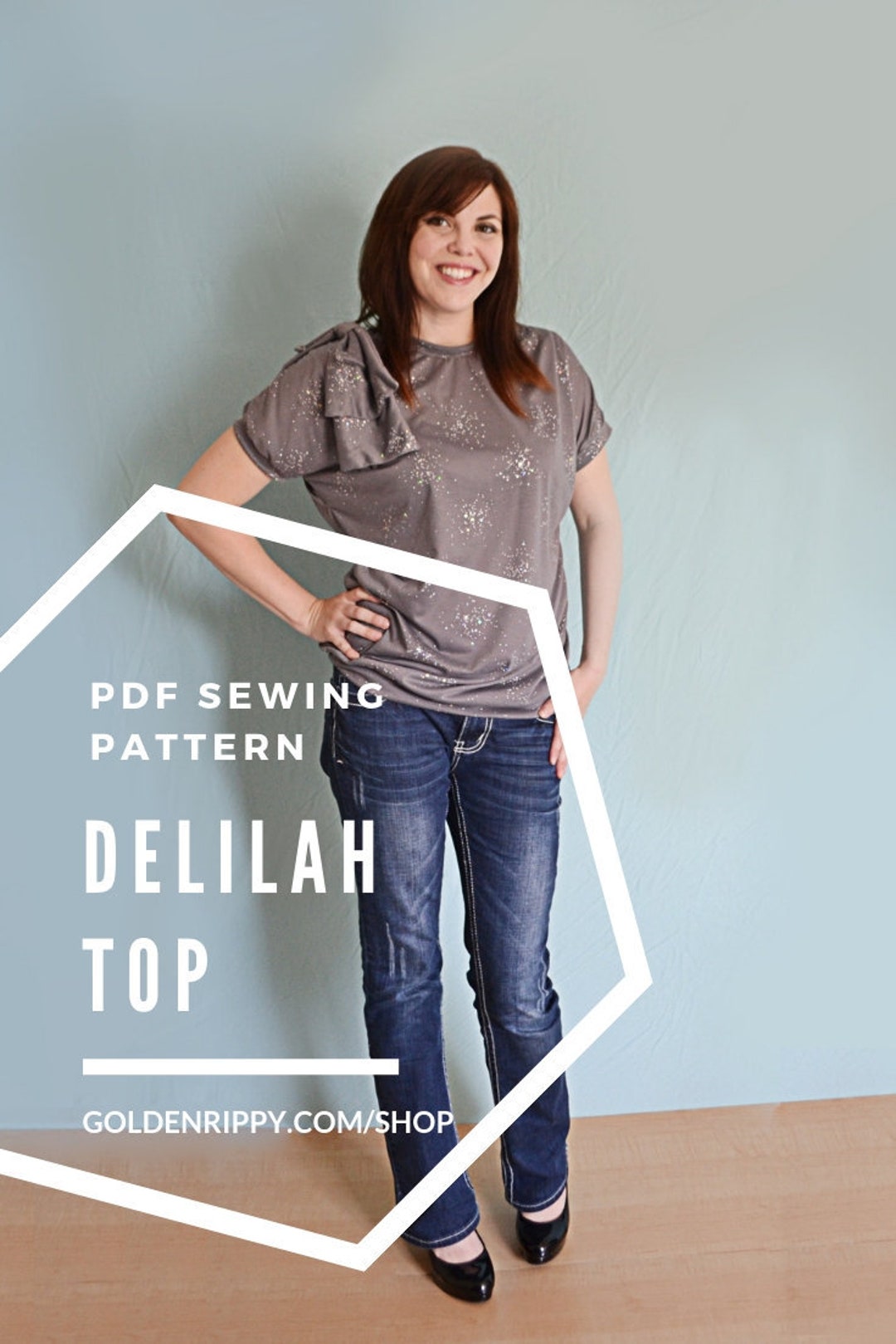 Delilah Top PDF Sewing Pattern- Sizes Xxs-xl