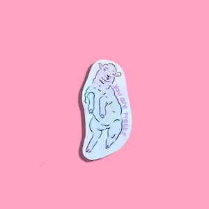 Stickers  brebis “You are pretty” – Autocollant brillant fait main |  Idéal pour carnet, ordinateur, journaling, cadeau