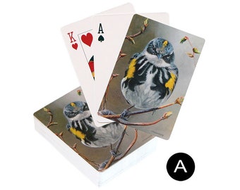 playing cards 9 styles birds bird art wildlife nature games deck of cards Becca Mulenburg