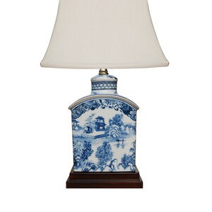 Blue and White Porcelain Pagoda Table Lamp | Chinoiserie Chic