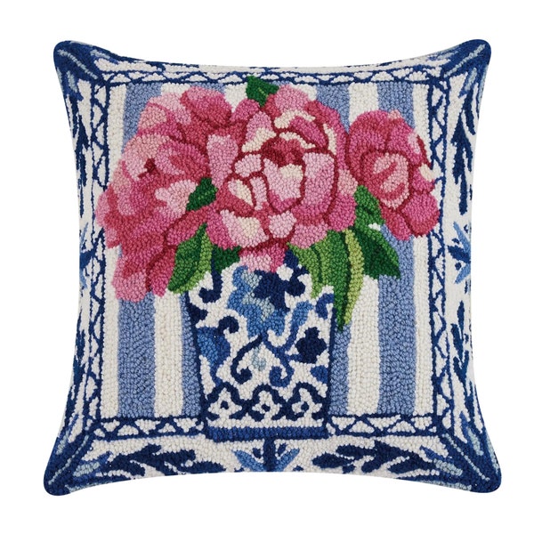 Pink Chinoiserie Pillow Etsy
