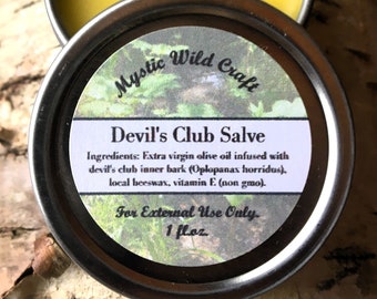 Wildcrafted Herbal Pain Salve With Alaskan Ginseng (Devil's Club  (Oploponax horridus))