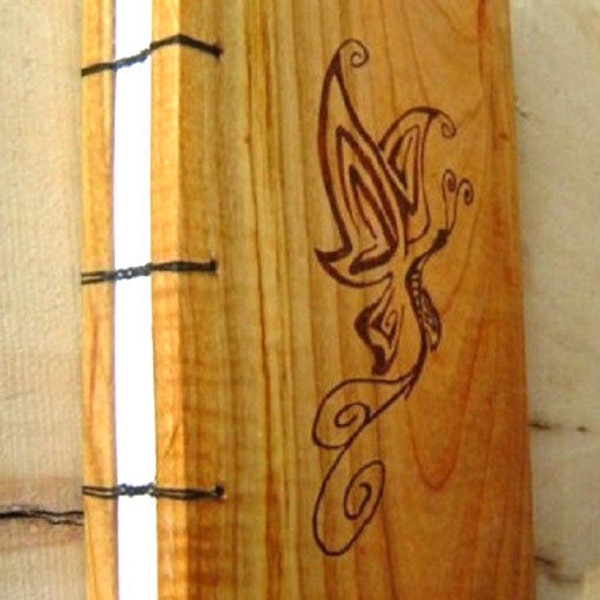 SALE! Wood Burned Butterfly Journal or Sketchbook-Wood Journal or Sketchbook-Rustic Journal or Sketchbook
