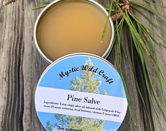 Wildcrafted Canadian Pine Salve Harvested From Pristine Mountains of British Columbia