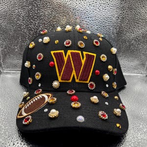 Blinged out Washington Commanders Hat