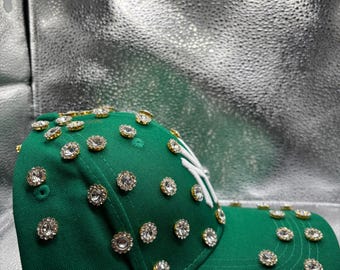 Blinged Out Green NY Yankees Hat - Etsy display picture 1