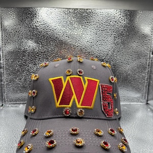 Blinged out Washington Commanders Hat