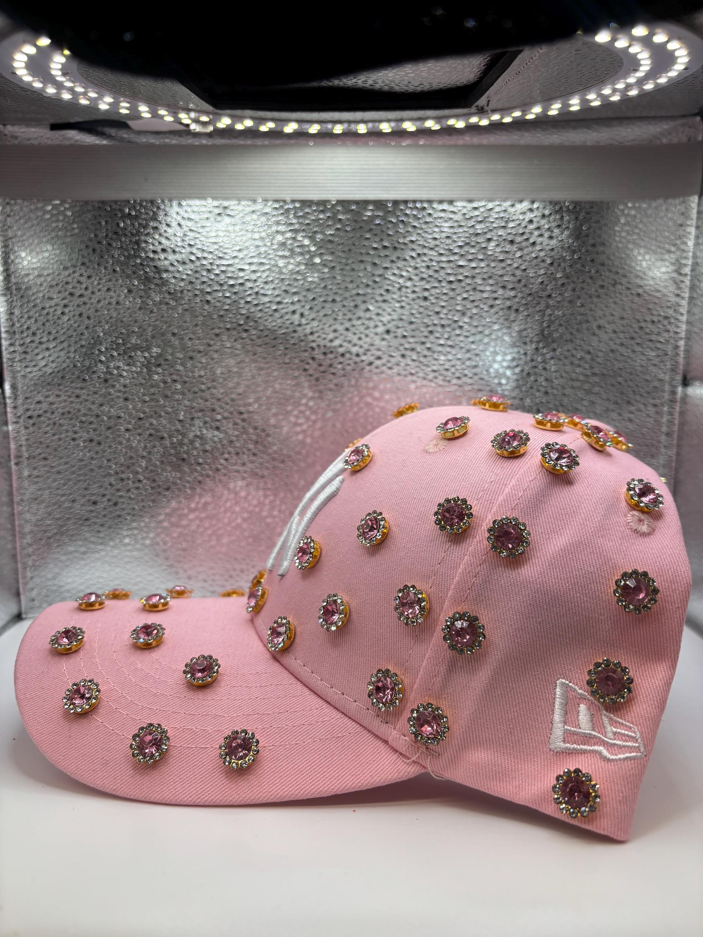 Blinged Out Pink NY Yankees Hat - Etsy