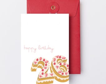 Birthday Card - 26 yrs