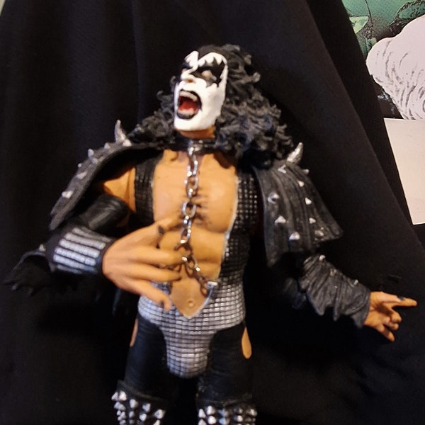 Vintage Kiss Love Gun Gene Simmonds 8" Action Figure