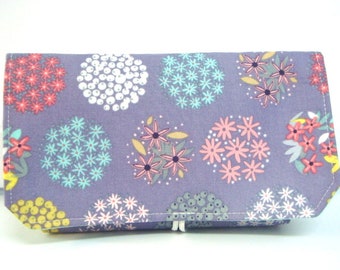 Coupon Organizer Budget Holder Coupon Wallet Attaches to your Shopping Cart  - Floral Dots