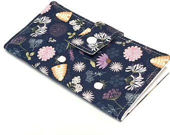 Card Organizer, Business Card Holder  Credit Card Wallet, Gift Card, Loyalty Card 12 Slots   Queen Bee Dark Blue