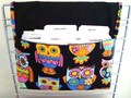 Coupon Organizer Holder Budget Organizer Holder - Attaches to Your Shopping Cart - Peace Retro Owls