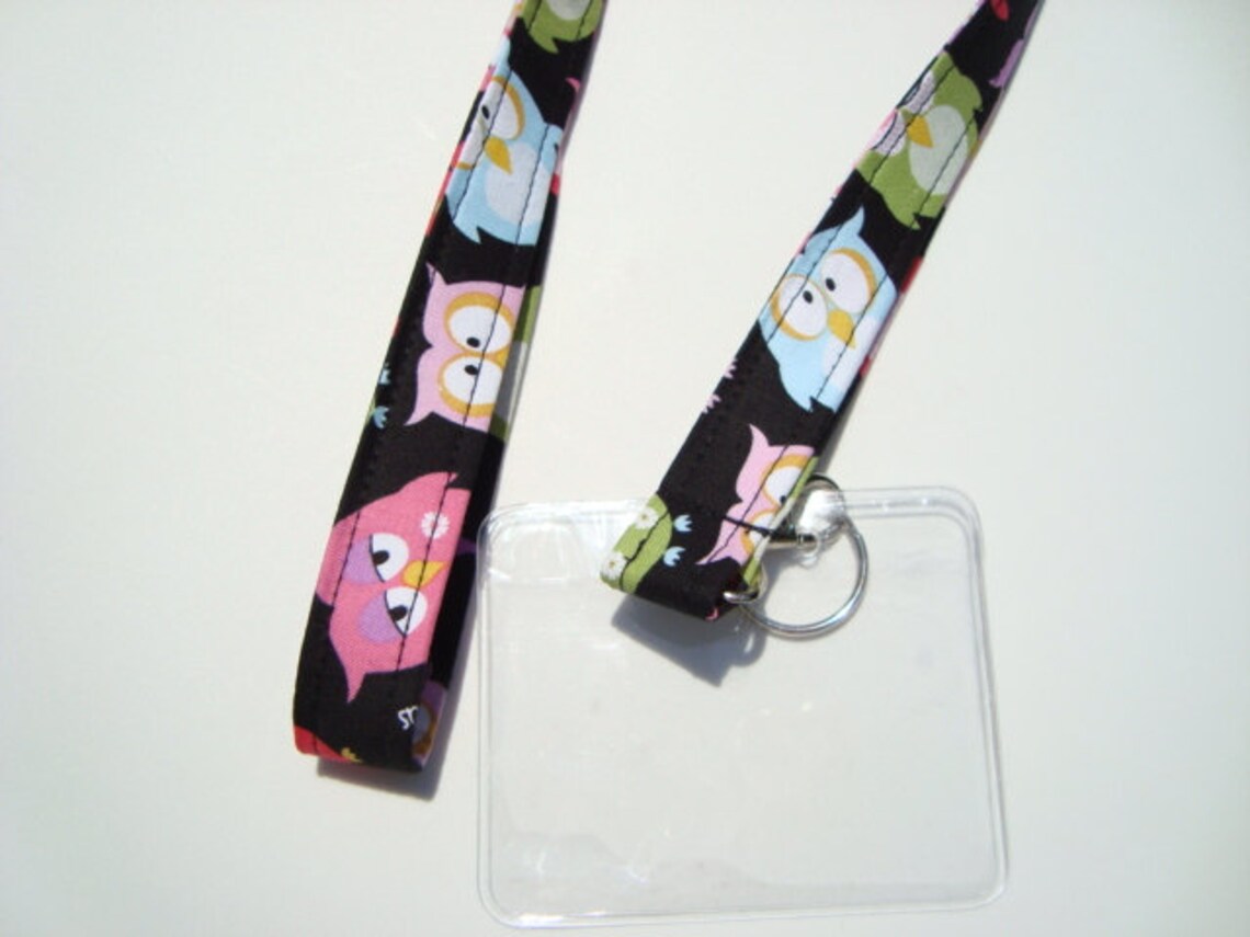 Lanyard Key Chain ID Holder With Swivel Lobster Claw and Etsy