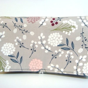 Coupon Organizer Cash Budget Organizer Holder- Attaches to your Shopping Cart  - Berry Floral  Pick Your Size