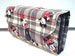 Cash Envelope Wallet  / Dave Ramsey System / ZIPPER Envelopes - Mickey and Minnie Mouse Plaid 