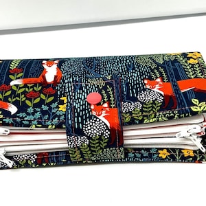 Billetera larga BiFold con sobre en efectivo para Dave Ramsey Budget System Fox Nite