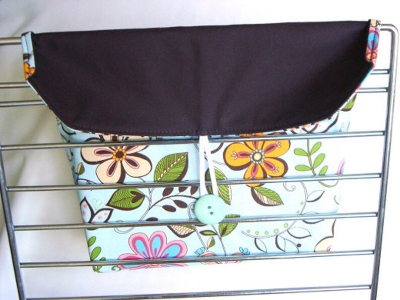 Attaches to Your Shopping Cart Coupon Organizer Budget Organizer Holder Happy Flowers