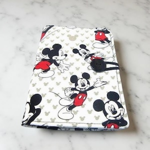 Note Pad Cover Honey Do List, Grocery List Taker Day Planner, Note Taker Comes with Note Pad and Pen - Black Red White Mickey Mouse