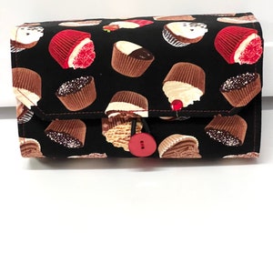 Cash Envelope Wallet  / Dave Ramsey System / ZIPPER Envelopes - Cupcakes