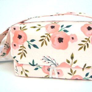 Large 4" Size Coupon Organizer Coupon Bag Budget Holder Box Attaches to Your Shopping Cart  Waterclolor Rose Floral - Select Your Size