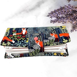 BiFold Long Wallet Cash Envelope Wallet for Dave Ramsey Budget System  Fox Nite