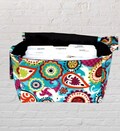 Teal Paisley Coupon Organizer: Shopping Cart Attachment