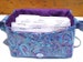 Large 4' Size Coupon Organizer / Budget Organizer Holder Box - Attaches to Your Shopping Cart - Blue Purple Paisley or PICK YOUR SIZE 