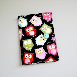 Owl Print List Taker: Cotton Notepad & Pen Organizer