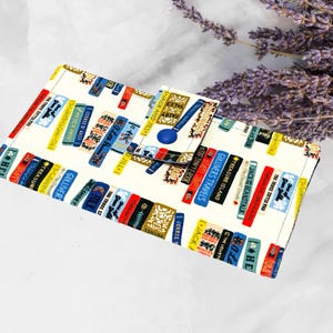 Fabric Checkbook Cover , Checkbook Holder Cash Holder, Coupon Holder Book Club Rifle Paper Co.