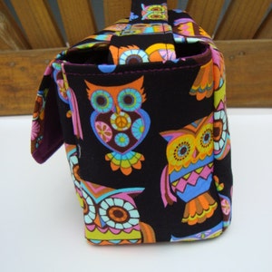 Large 4 Inch Size Coupon Organizer Budget Organizer Holder Box Attaches to Your Shopping Cart Sugar Skull Peace Retro Owls image 4