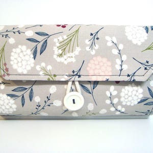 Cash Envelope Budget Wallet Coupon Wallet Dave Ramsey Budget System Zipper Envelopes - Berry Floral